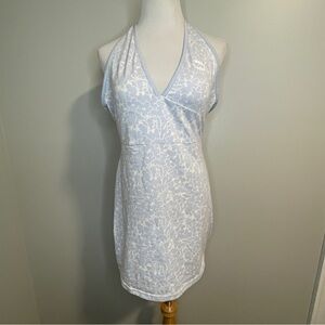 Puma Women's Classics Summer Resort All Over Print Halterneck Dress Large
